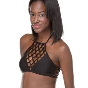 🌸🌺Hollister | Black Swim Top | Large🌸🌺